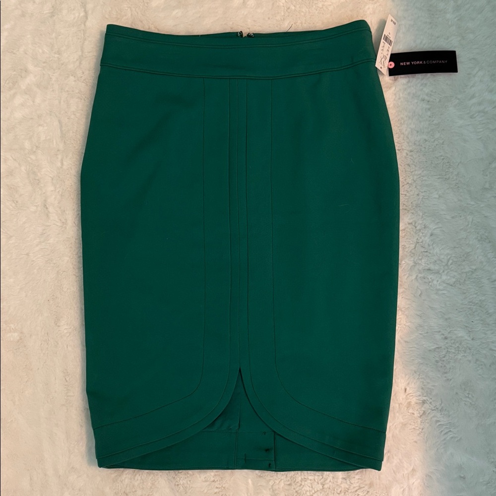 Elegant Green Pencil Skirt